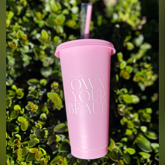 Beauty Creations OWN YOUR BEAUTY PINK TUMBLER cup - Picture 1 of 2